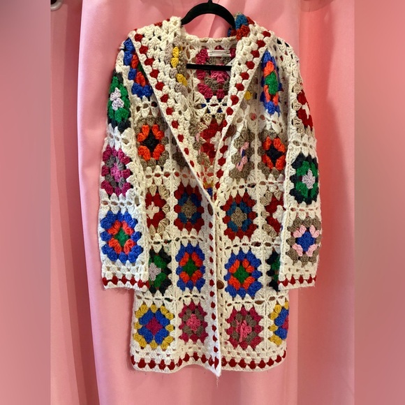 Anthropologie Sweaters - Anthropologie Crochet Patchwork Sweater!